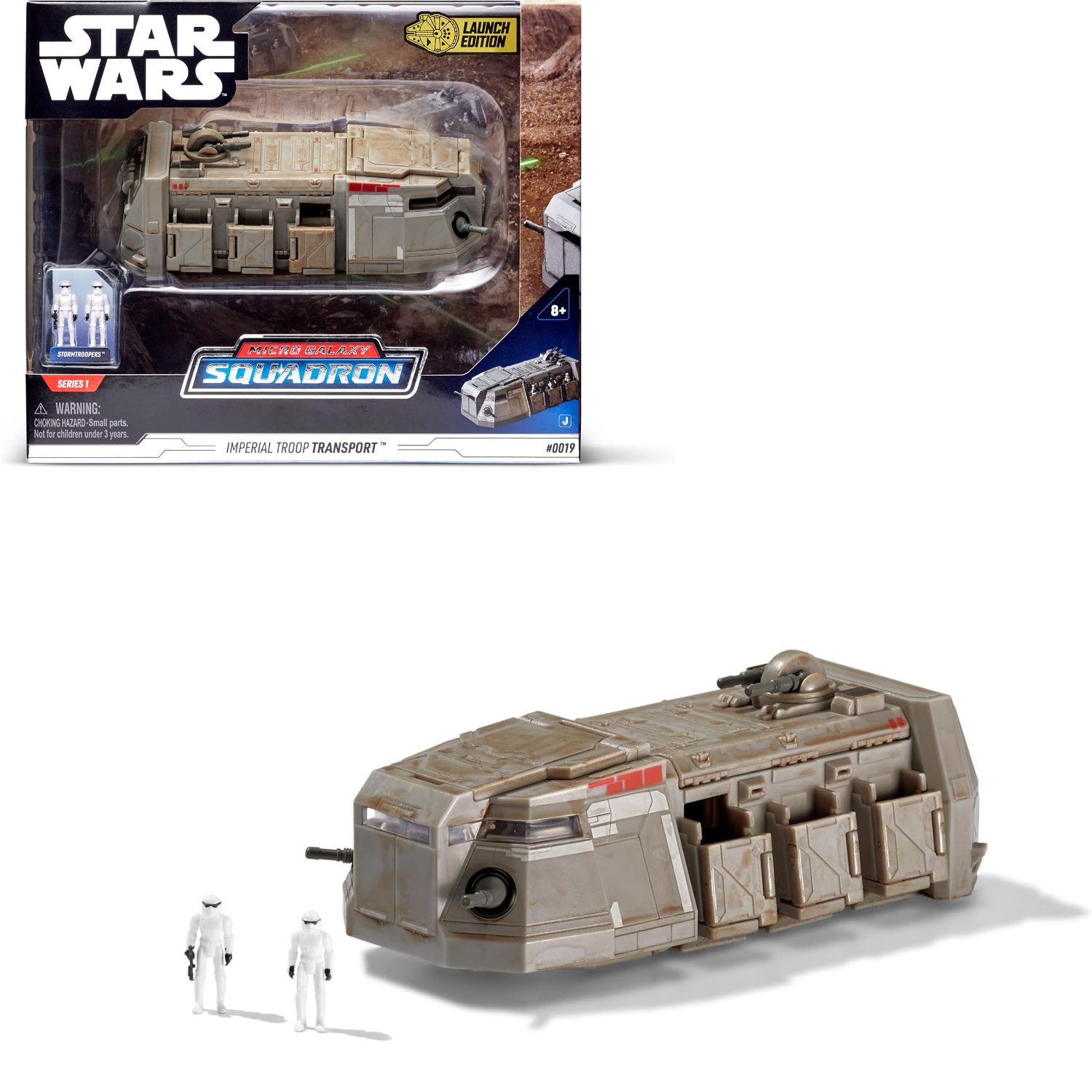 Star Wars Micro Galaxy Squadron Imperial Troop Transport Vehicle with Figures