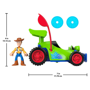 Toy Story Imaginext Woody and R.C Car 3-inch Action Figure Disc Launcher New Toy