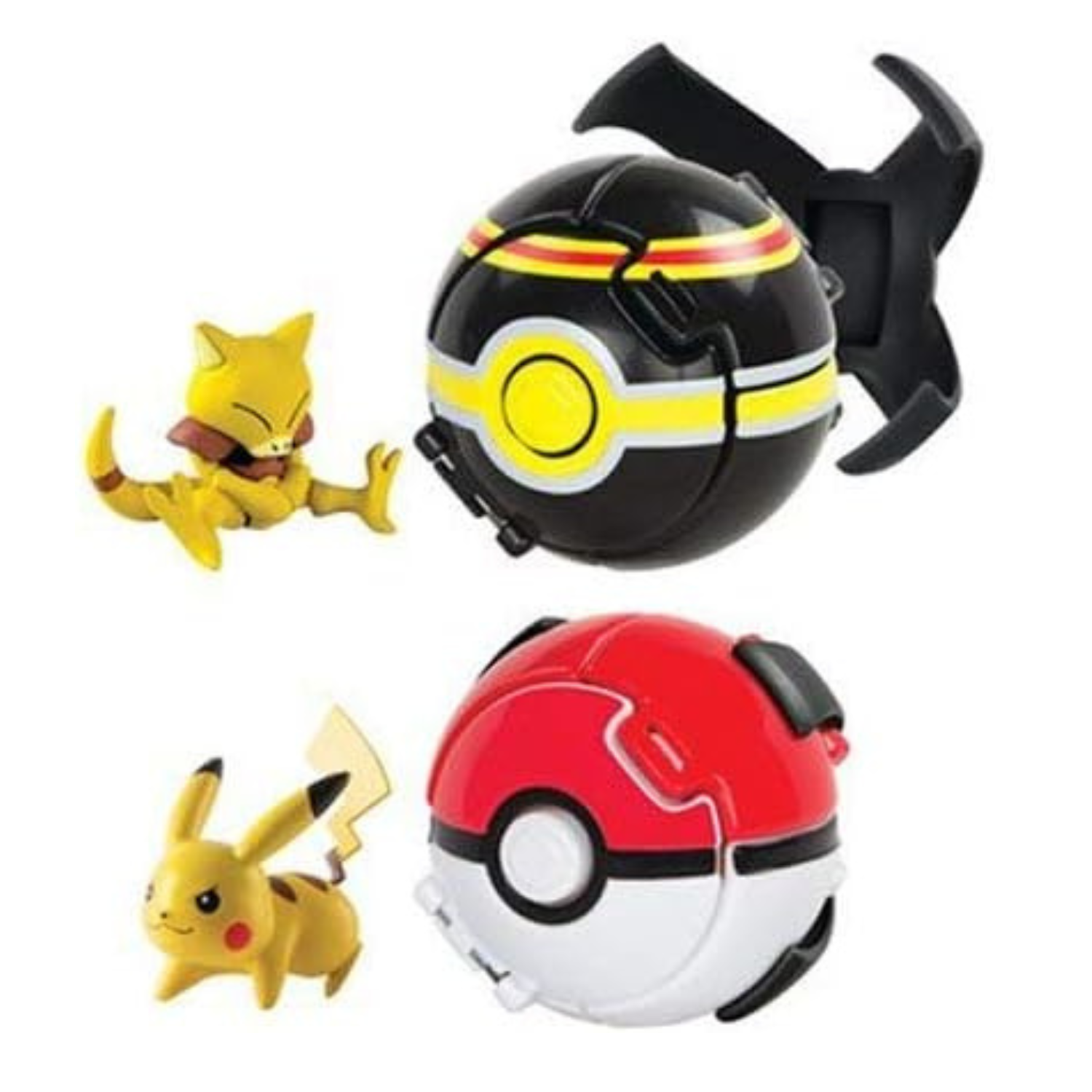 Pokemon Ultimate Throw N Pop Battle Set with 2 Balls and Figures Kids Age 4 Up