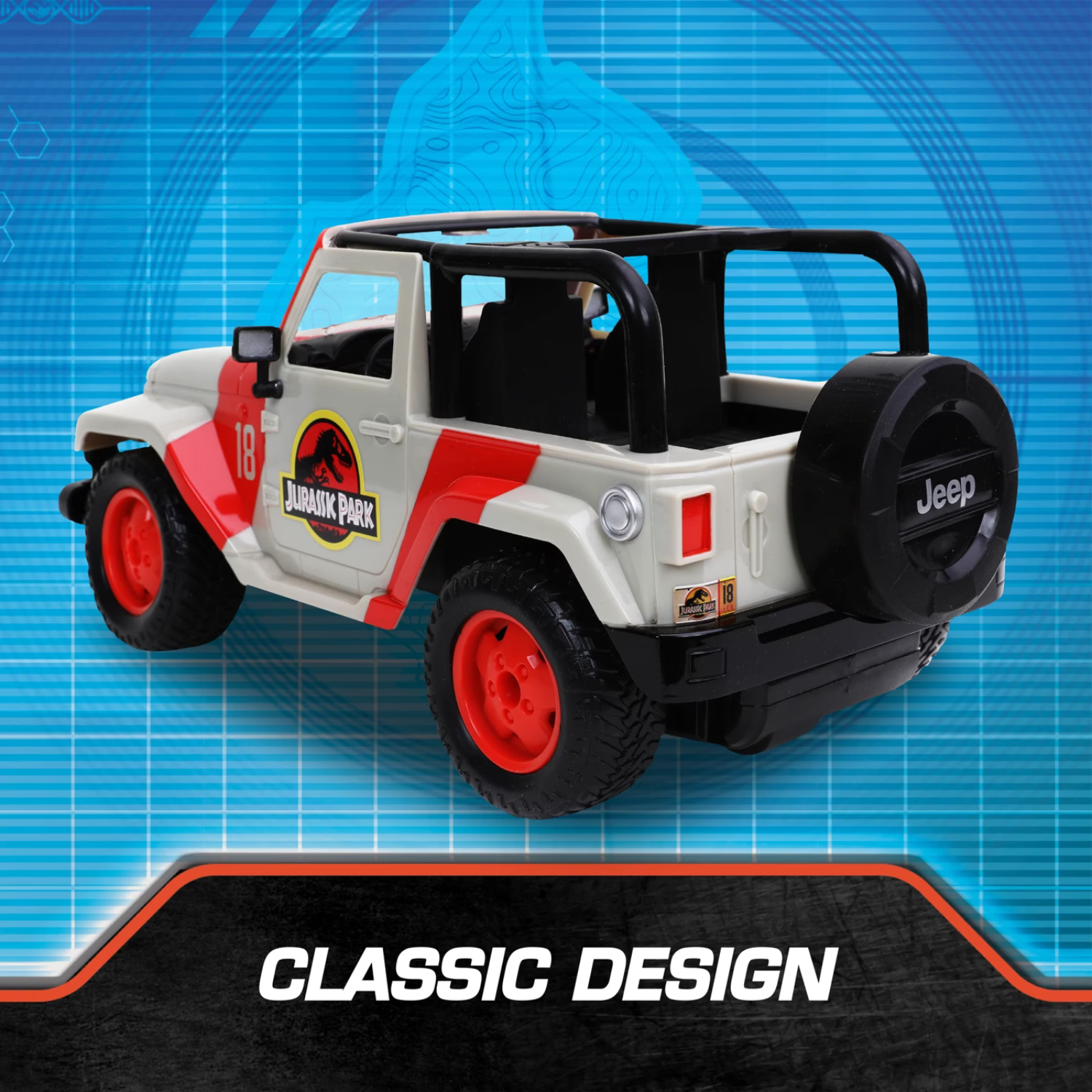 Jurassic World Jeep Wrangler 1 16 RC Remote Control Car Turbo Speed Race ActionX