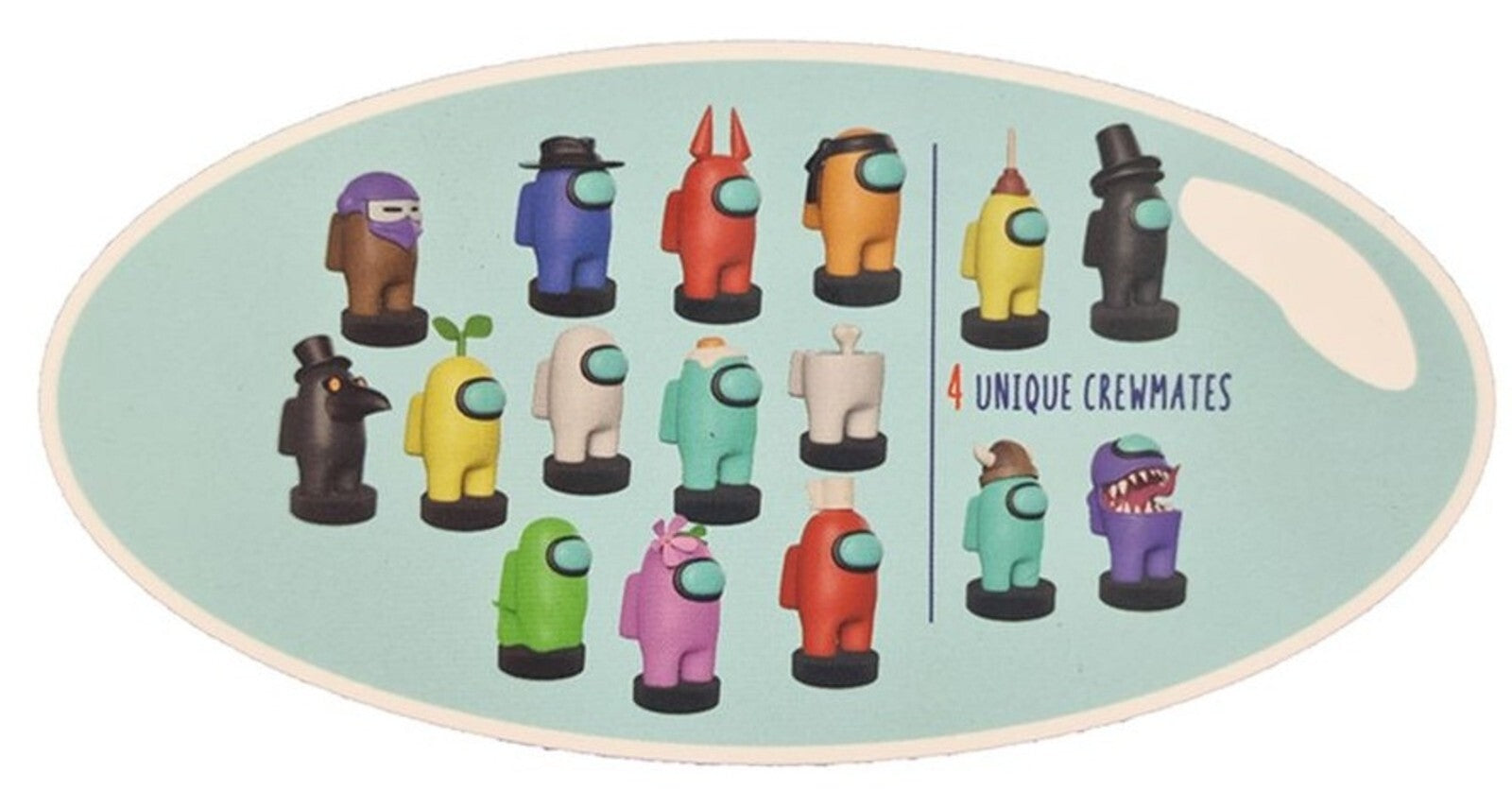 Among Us Randomly assorted  Crewmate Stampers 2 Pack Assortment Figures Action