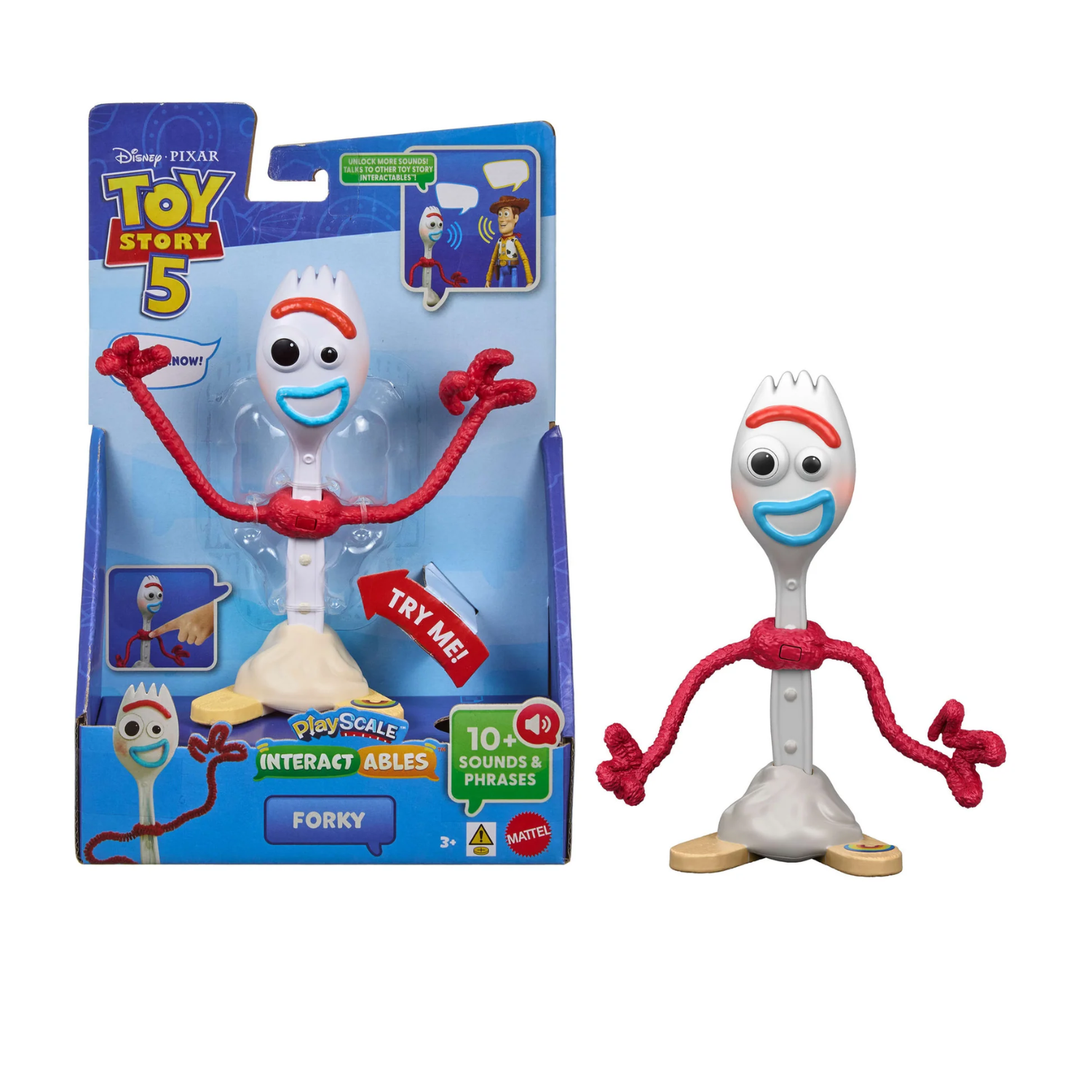 Disney Pixar Toy Story 5 Interactables Forky 7 Inch Figure New Toy