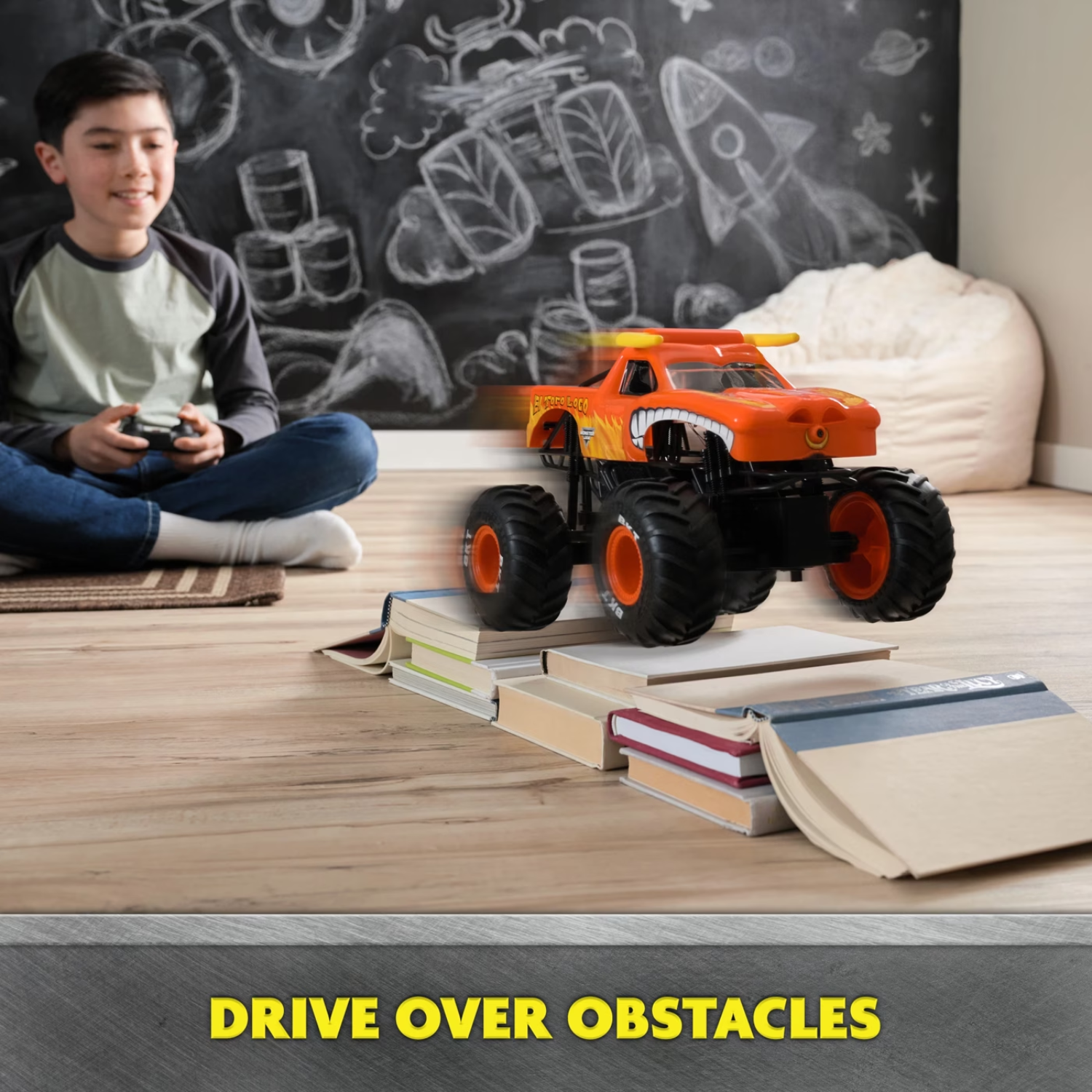 Monster Jam El Toro Loco RC Monster Truck Smoke Effects Functional Dual Joystick