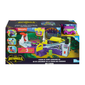 Fisher-Price Triple Launch Scrapyard Playset with Toy Car & Ramp Action 3+