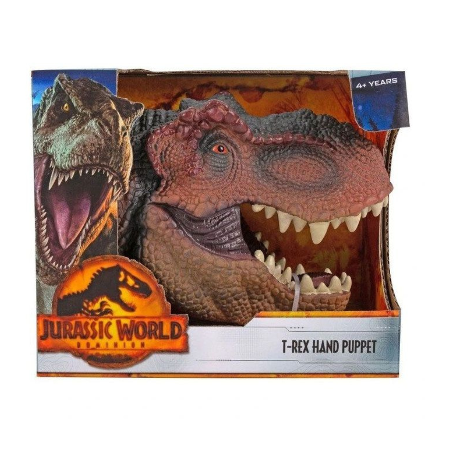 Jurassic World T-Rex Dinosaur Hand Puppet Soft Rubber Toy for Kids Ages 3+