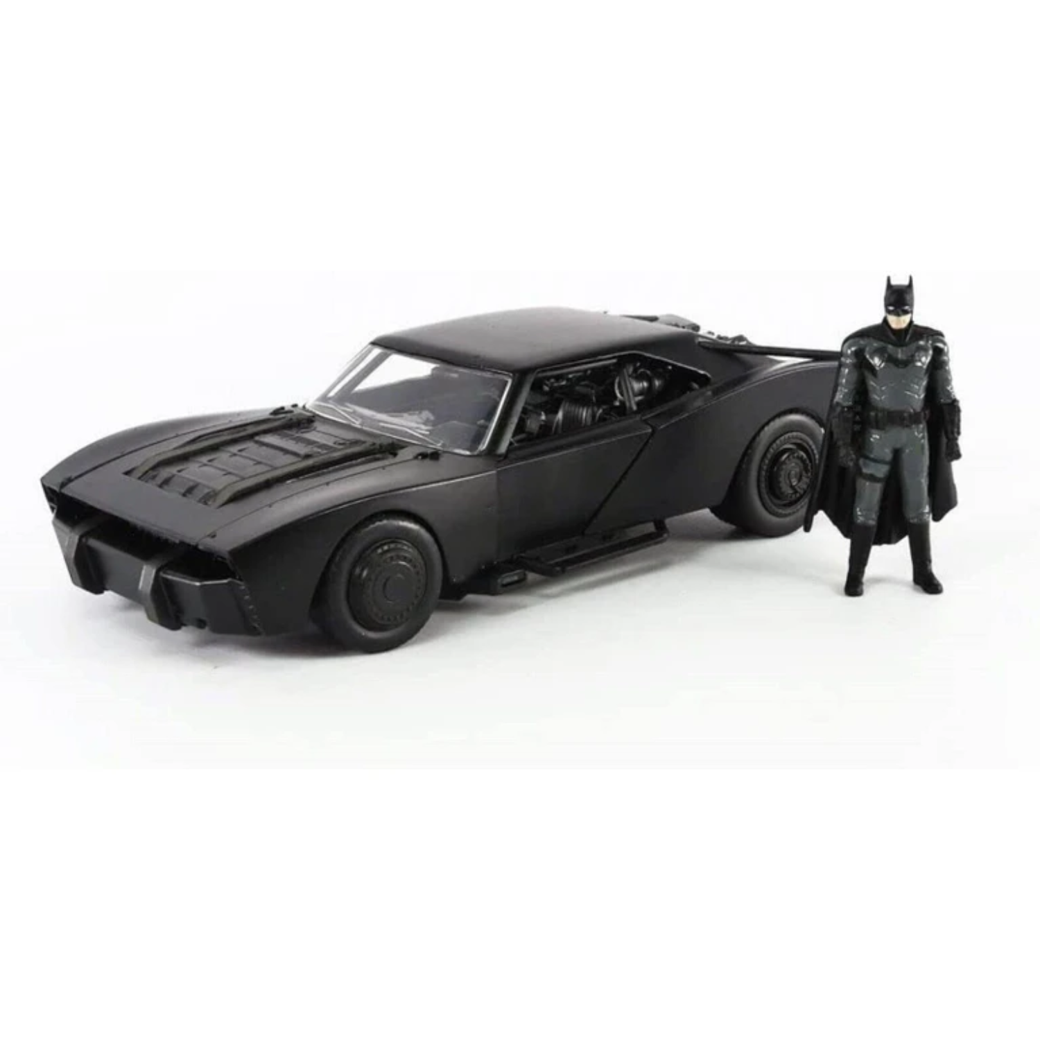 Batmobile with Batman Metal Figure Toy 1:24 Scale Hollywood Ride Race Car Play