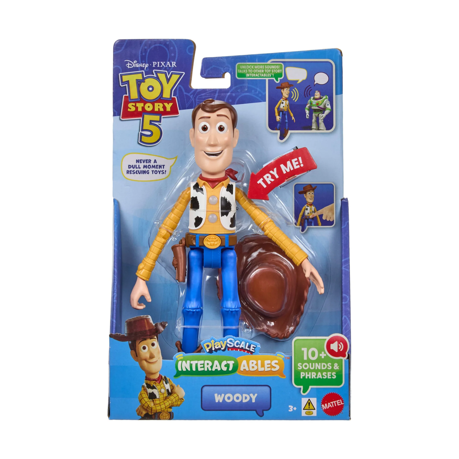 Disney Pixar Toy Story 5 Interactables Woody 7 Inch Figure New Toy