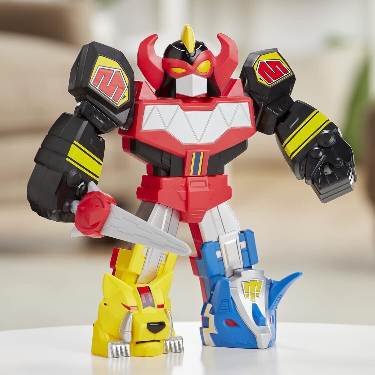 Power Rangers 12 Inch Playskool Heroes Mega Mighties Megazord Action Figure Play
