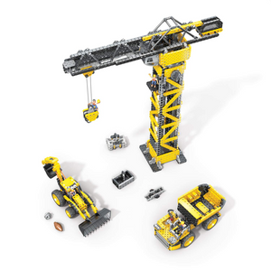 HEXBUG VEX Construction Zone 1350 Piece Crane Dump Truck Backhoe Building Toy