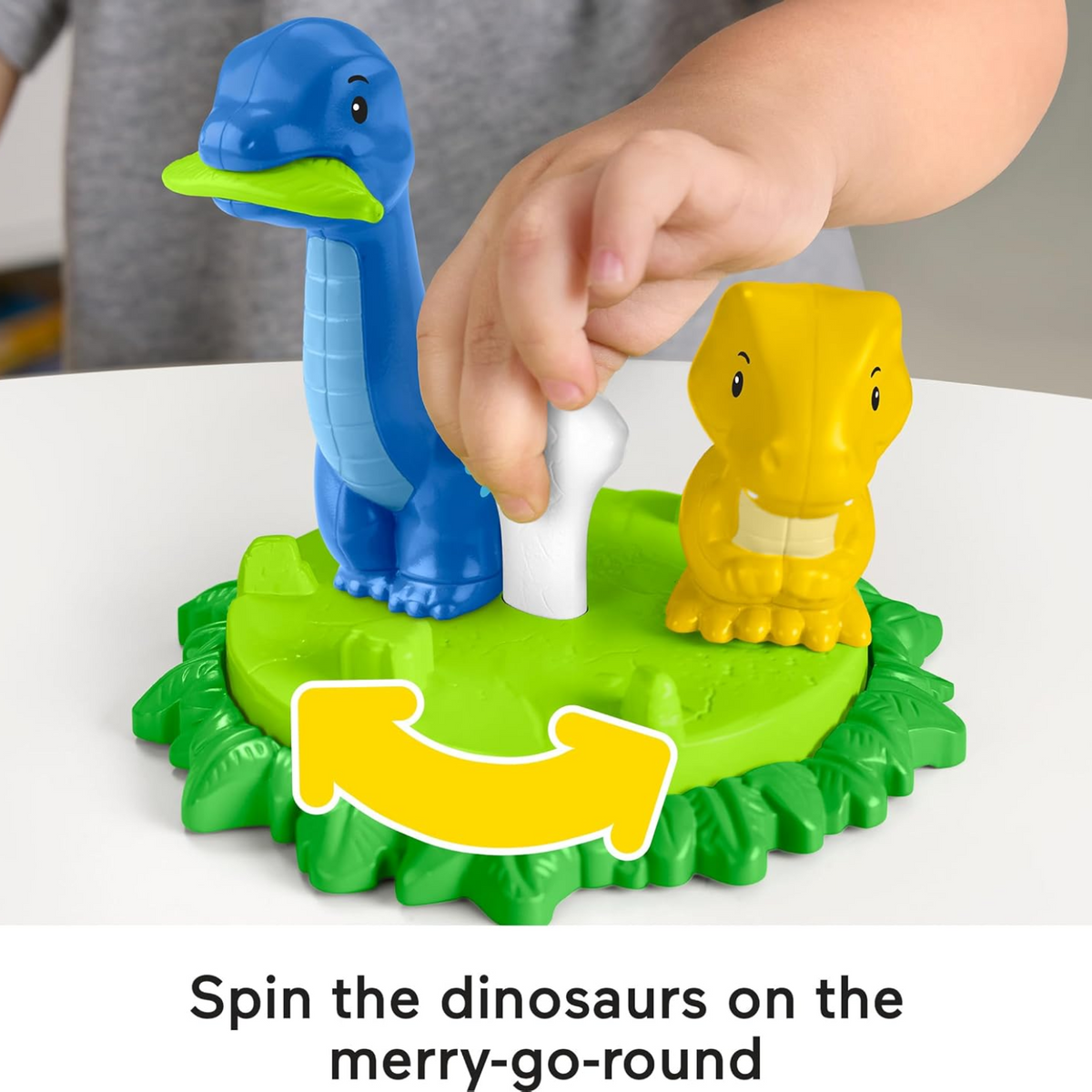 Fisher-Price Little People Toddler Playset Spin And Play Dinosaur Playground