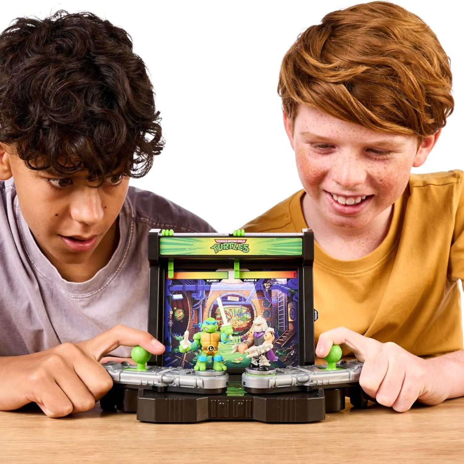 Akedo Legends TMNT Battle Arena Mini Warriors Leonardo Shredder Sound Action Toy