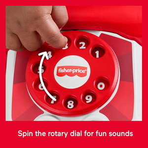 Fisher-Price Red Chatter Pull Along Telephone New Toy