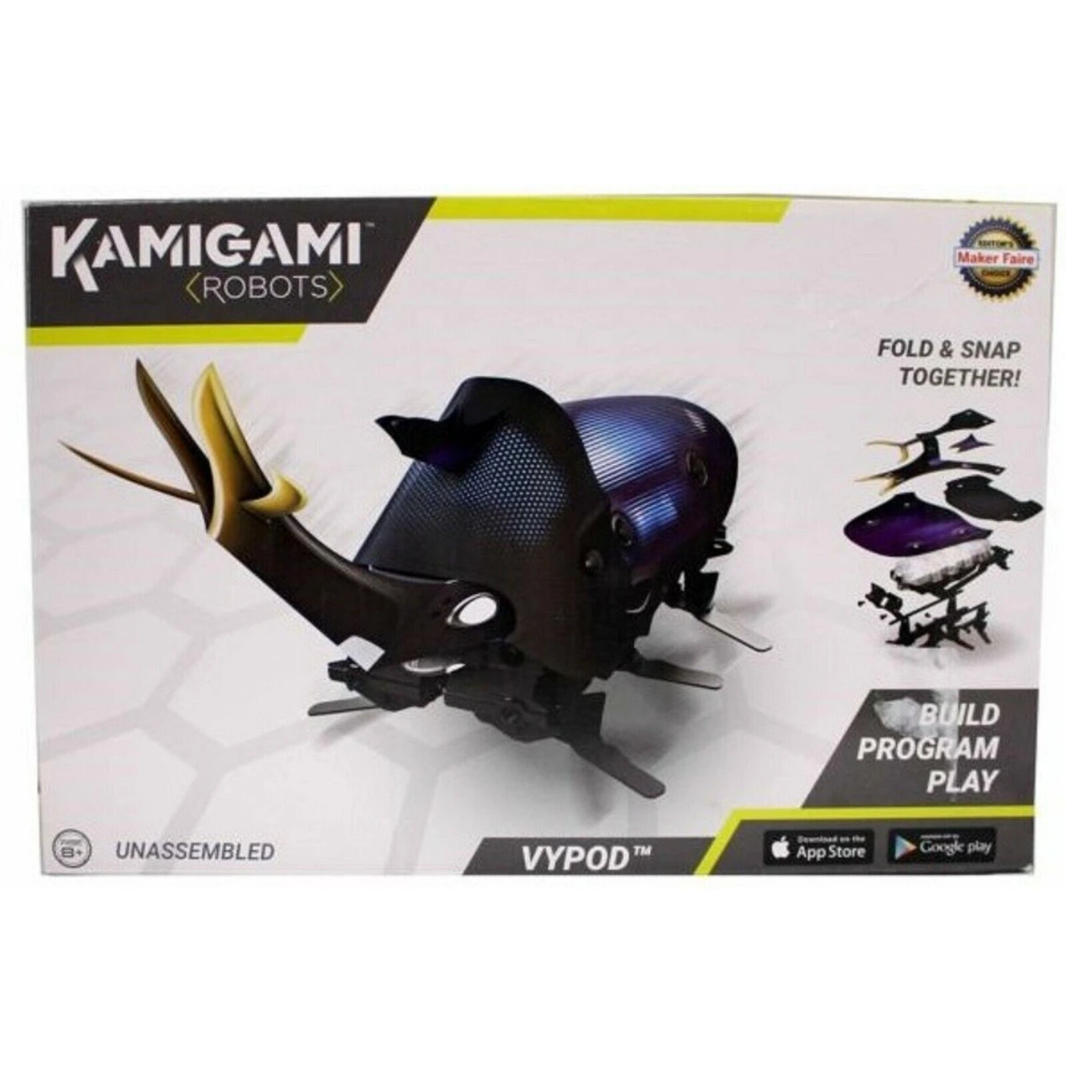 Kamigami- Vypod -Robot Ages 8+ Toy Fight Insect App