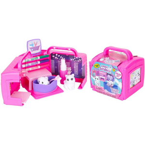 Crayola Scribble Scrubbie Pets Salon Playset with Washable Markers for Kids 4+