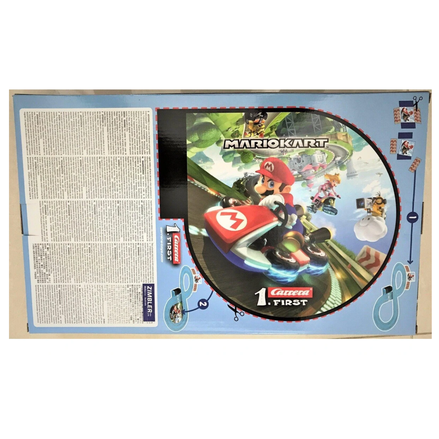 Wii Mario Kart RC IR Radio Remote Control Slot Car Race Track Ages 3+ Carrera