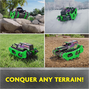 Monster Jam Grave Digger Trax RC 1:15 Scale All Terrain Remote Control Vehicle T