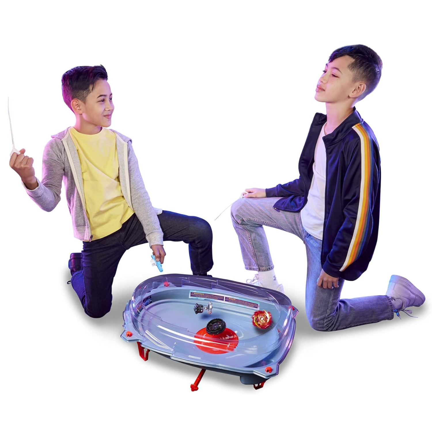 Beyblade Burst Speedstorm Motor Strike Stadium Set with 2 Tops and Launchers