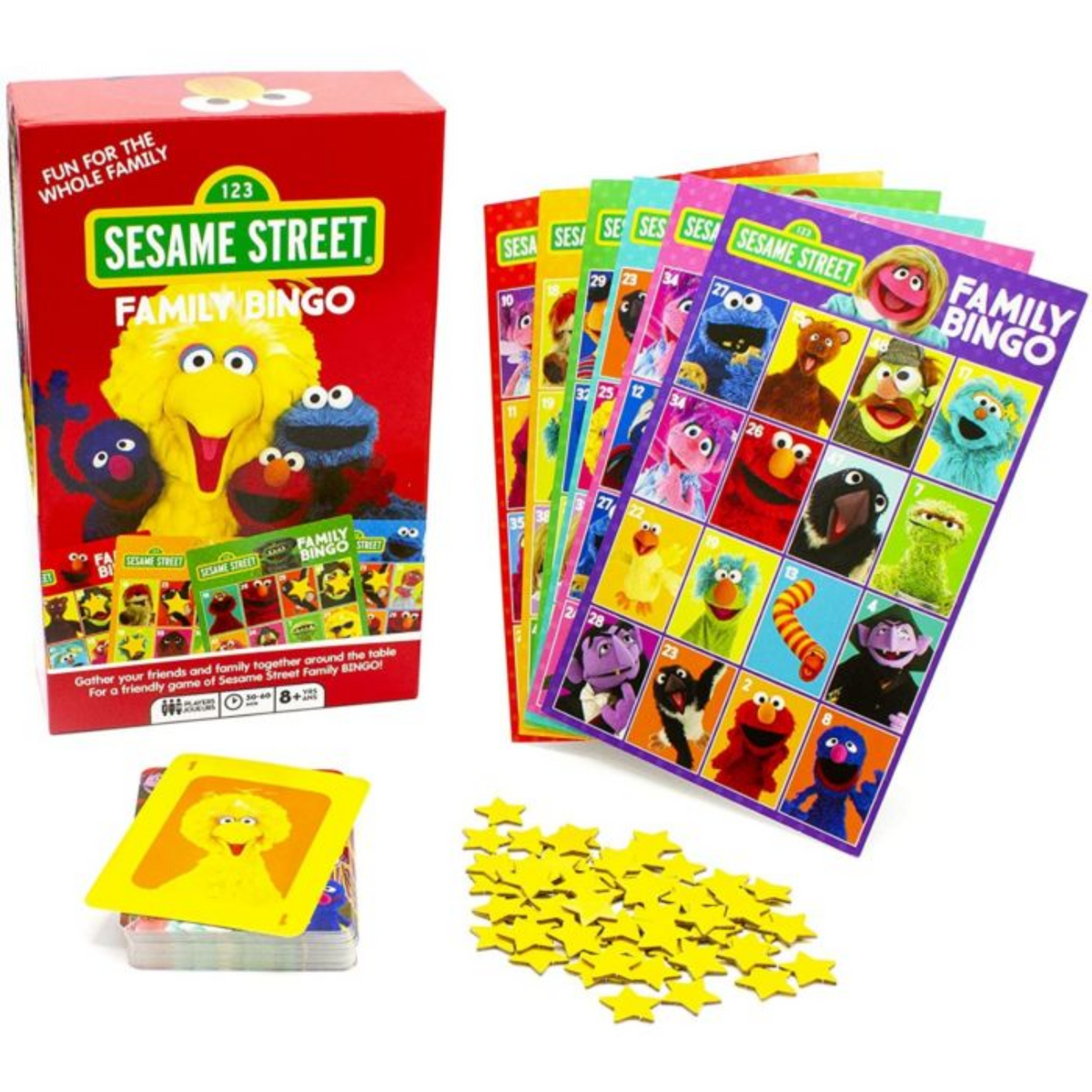 Sesame Street Family Bingo Board Game 8+ Years New Toy