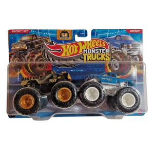 Hot Wheels Monster Trucks Bigfoot 50th vs Classic Demolition 1:64 Diecast Set