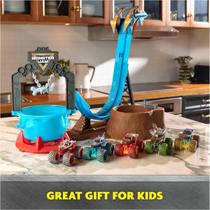 Monster Jam Mud Blasters Monster Mutt Dalmatian Dunk Tank Playset Toy Ages 3+