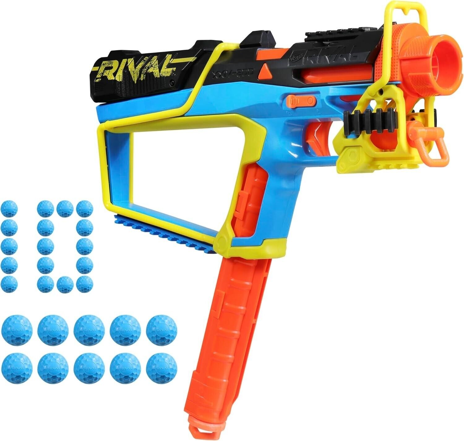 Nerf Rival Mirage XXIV-800 Blaster 10 Accu-Rounds Removable Magazine Pump Action