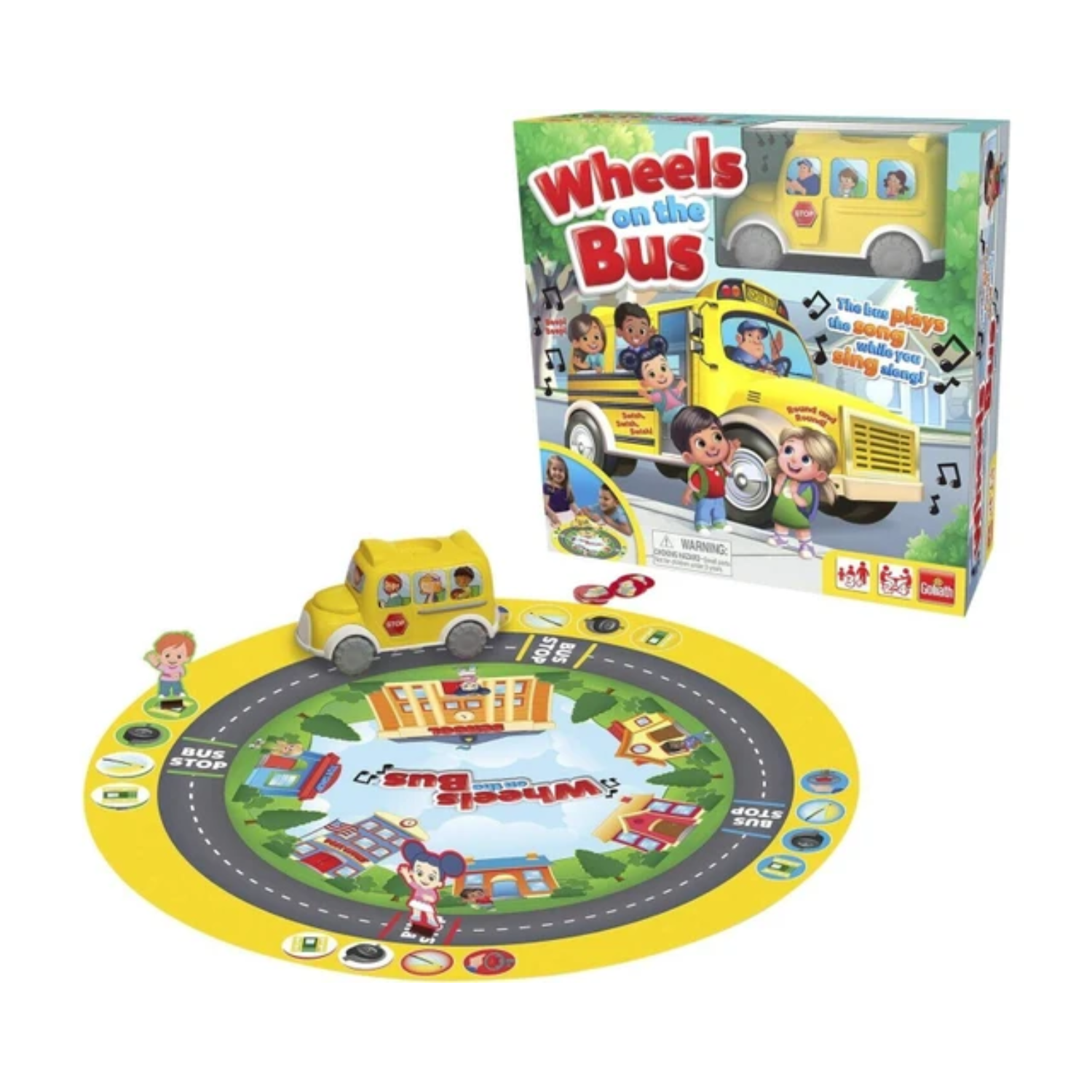 Goliath Wheels on The Bus Game 2-4 Players Ages 3+ New Toy Play Gift
