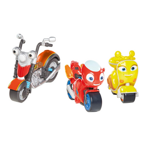 Ricky Zoom Maxwell Ricky & Scootio Bike Buddies 3 Pack Toy Motorbikes for Kids 3