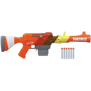 Nerf Fortnite HR Dart Blaster Ruff Wrap Design 6-Dart Elite Clip Fire Gun Play