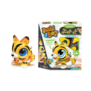 Build A Bot Tiger Interactive Robotic Pet STEM Learning Toy Clap Activate Sounds