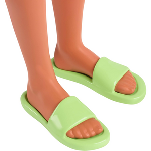 Fashionistas Ken Doll #235 Braided Hair Coral Jumpsuit Green Sandals Toy Ages 3+