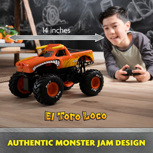 Monster Jam El Toro Loco RC Monster Truck Smoke Effects Functional Dual Joystick
