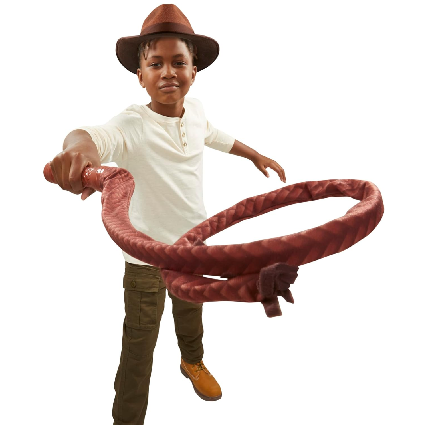 Indiana Jones Action Crackin Whip Roleplay Toy Snap Retract Fun Kids Ages 5 Plus