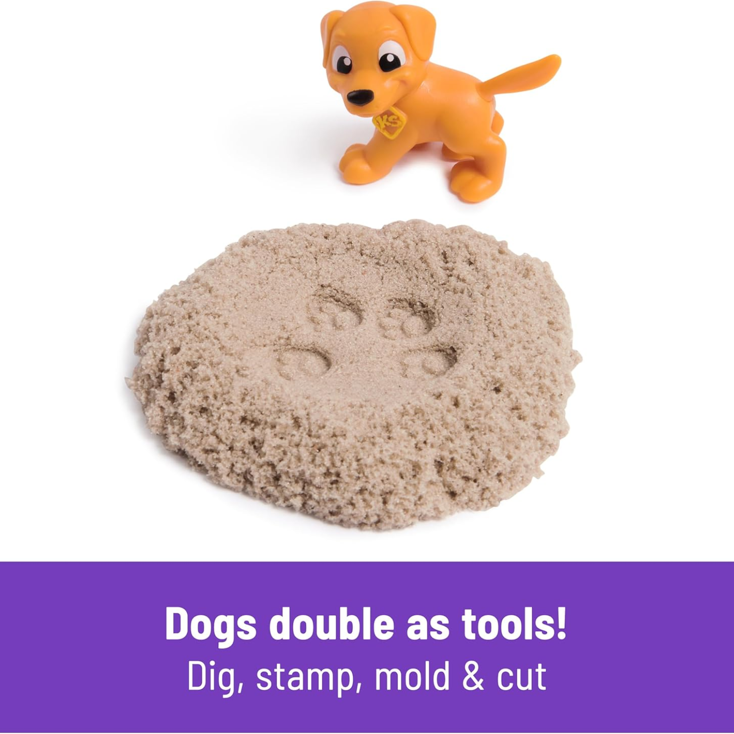 Kinetic Sand Diggin Dog Park Set 680g Play Sand 3 Tools Creative Sensory Toy Kid
