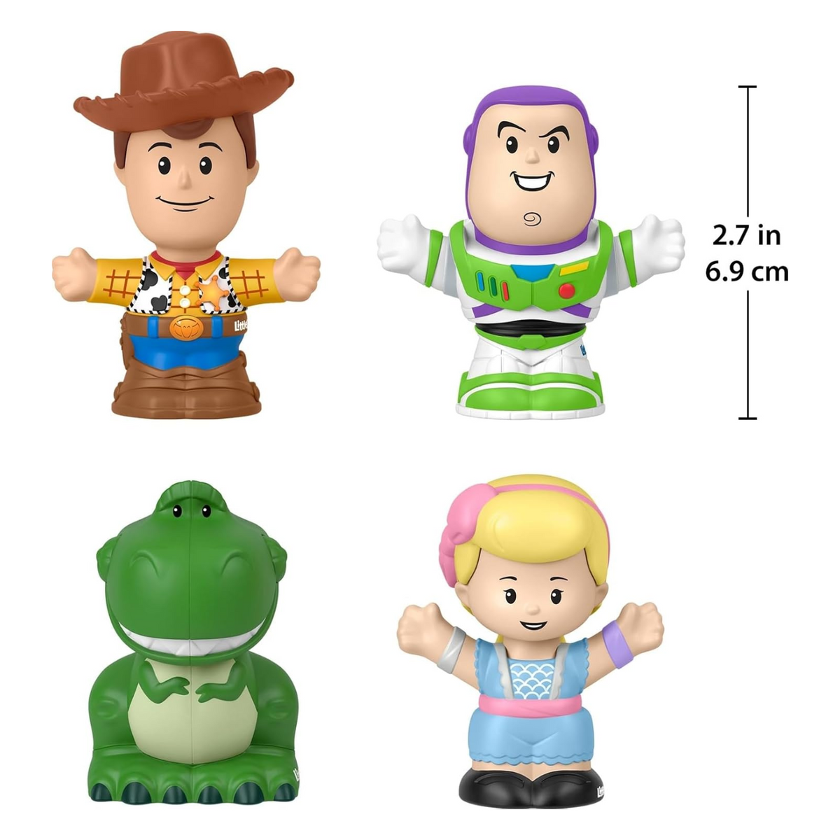 Little People Disney Pixar Toy Story Mini Figures 4 Pack Jessie Woody Buzz Light