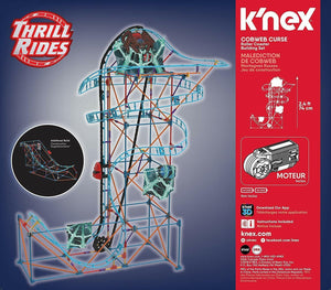 KNEX Thrill Rides Cobweb Curse Roller Coaster Building Set Ages 9+ Toy Build Fun