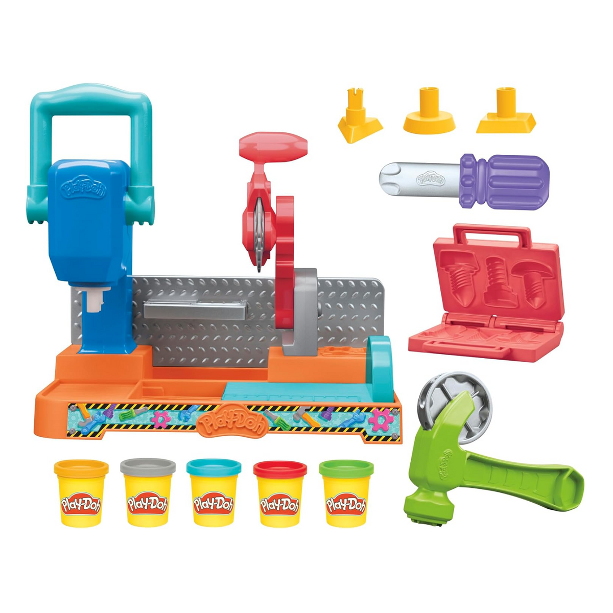 Play-Doh Stamp And Saw Tool Bench Playset Construction New Toy