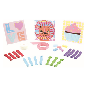 Pom Pom Wow! Snap & Decorate Set – 50 Pom Poms, Letters, Cards, Ribbon