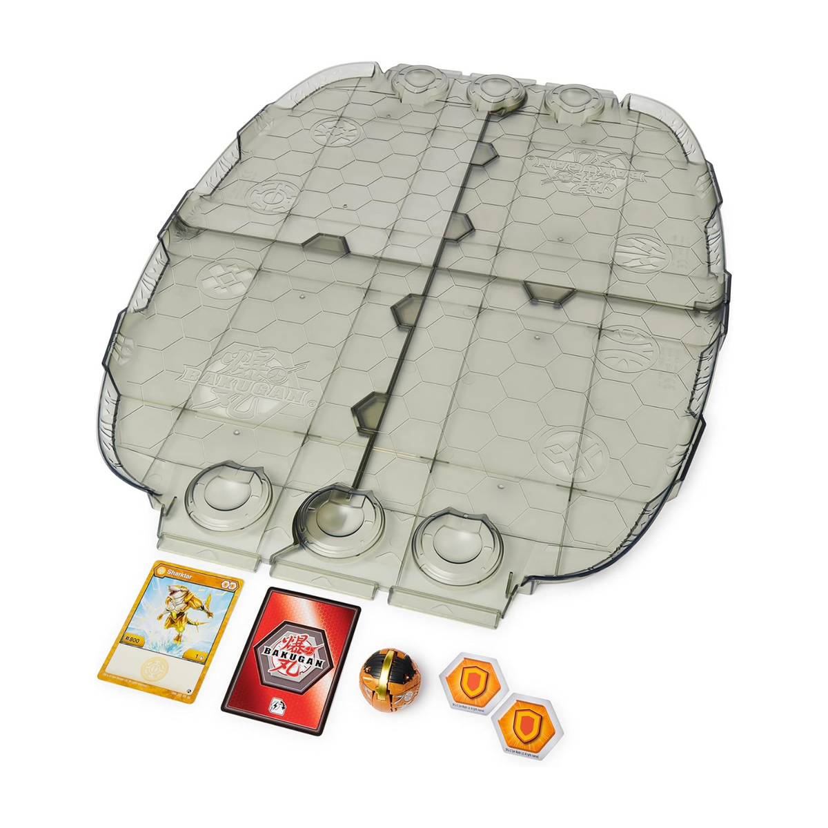 Bakugan Battle Matrix Deluxe Game Board With Exclusive Gold Sharktar New Toy