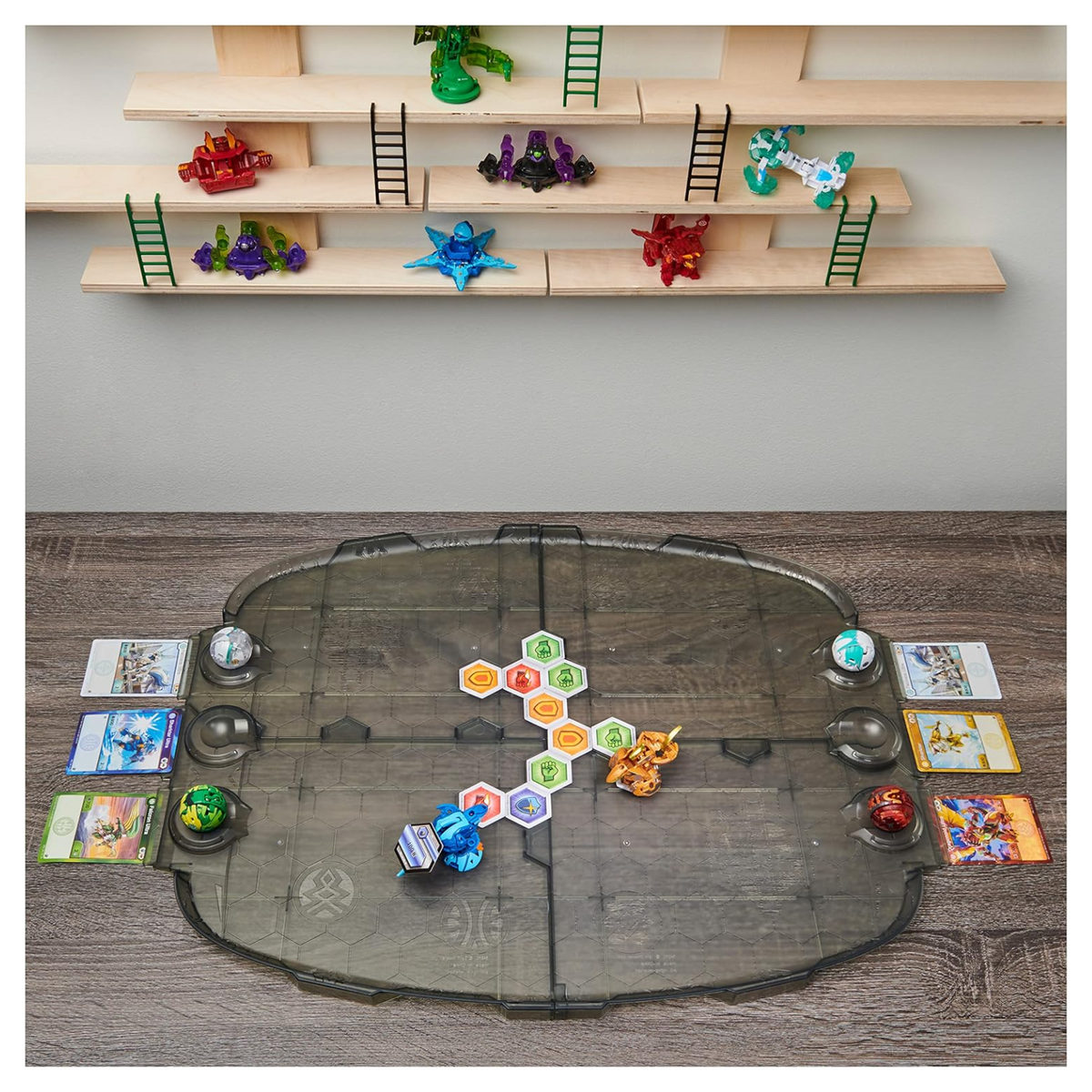 Bakugan Battle Matrix Deluxe Game Board With Exclusive Gold Sharktar New Toy
