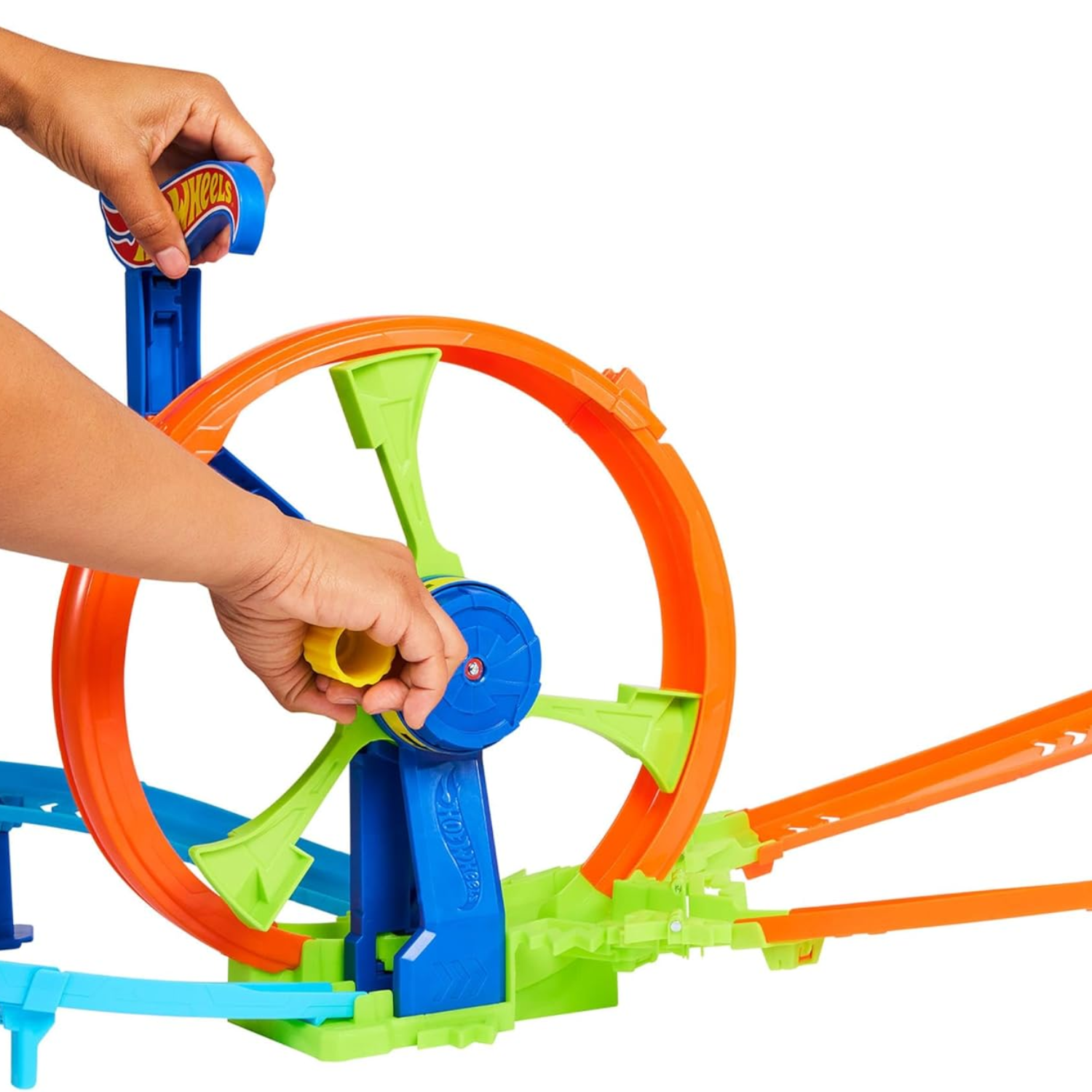 Hot Wheels Rapid Launch Loop Car Track Set Crash Zone Loop Kicker Play 4+ Toy