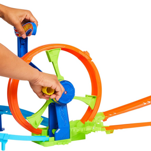 Hot Wheels Rapid Launch Loop Car Track Set Crash Zone Loop Kicker Play 4+ Toy