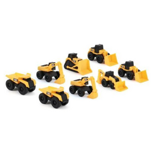 CAT Bulldozer Little Mini Machines 8 Pack Caterpillar Loader Dump Truck Toy Car