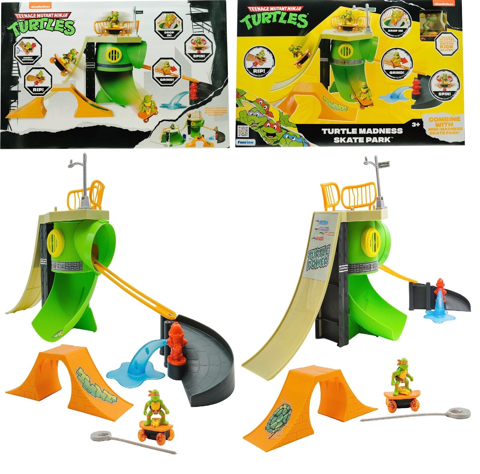 Teenage Mutant Ninja Turtles 18-Piece Turtles Mayhem Madness Skate Park Playset