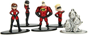 Incredibles 2 Nano Metalfigs Metal Mini 5-Pack Ages 3+ Toy Doll Elastigirl Play