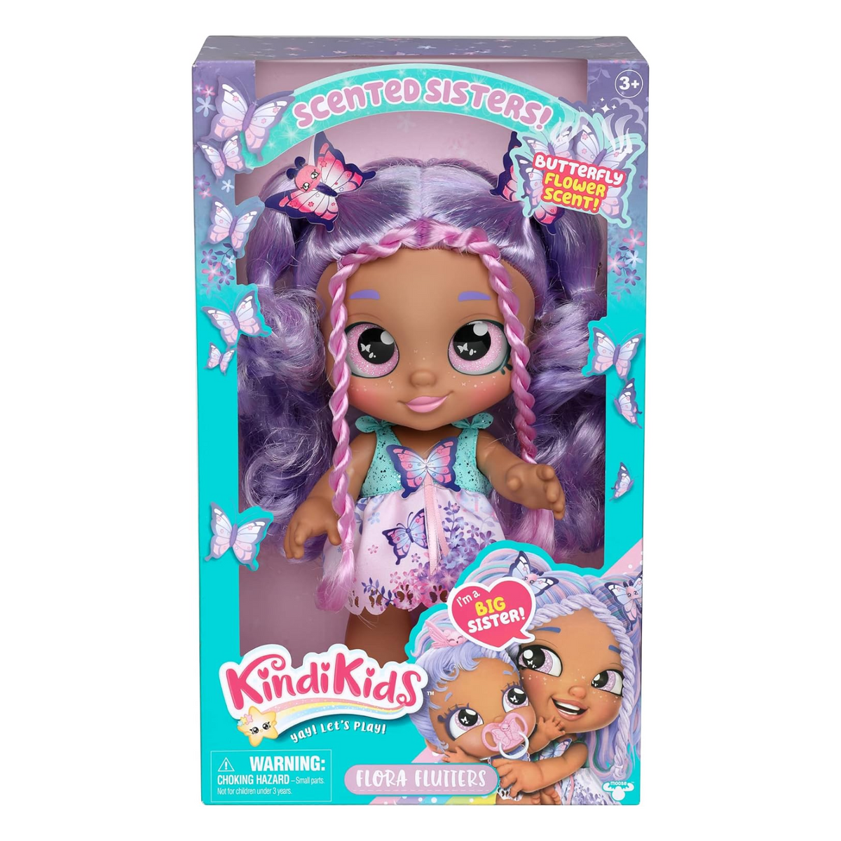 Kindi Kids Scented Big Sister Flora Flutter Preschool Doll New toy