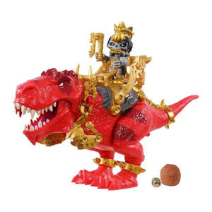 Treasure X Dino Dissection Action Figure T-Rex Dinosaur Gold Hunter Gear Armour