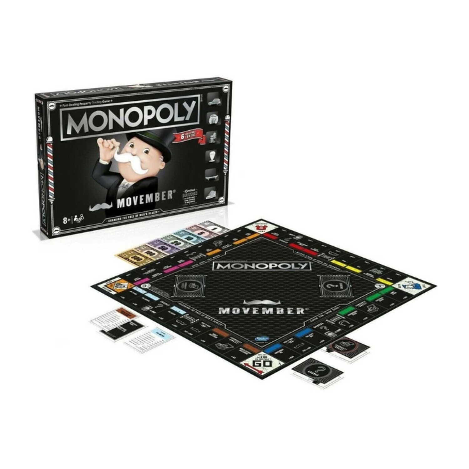 Monopoly Movember Limited Edition Board Game Ages 8+ Toy Play