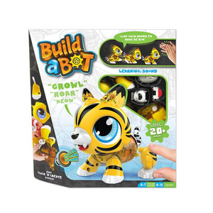 Build A Bot Tiger Interactive Robotic Pet STEM Learning Toy Clap Activate Sounds