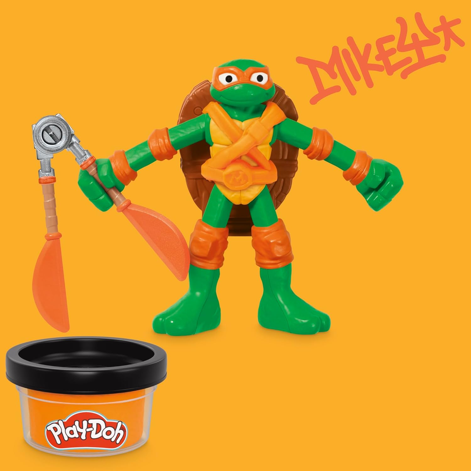 Play-Doh Teenage Mutant Ninja Turtles Cowabunga Bendy 4 Inch Action Figures Set
