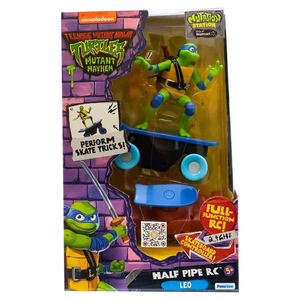 Teenage Mutant Ninja Turtle Leonardo Half Pipe RC Vehicle Ages 5+ New Toy